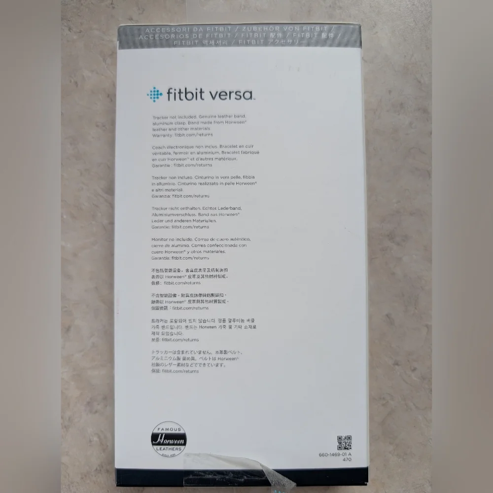 Fitbit Versa Brown Leather Band